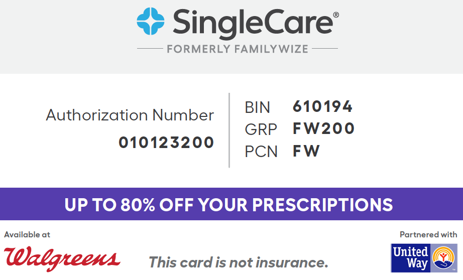 Prescription Card